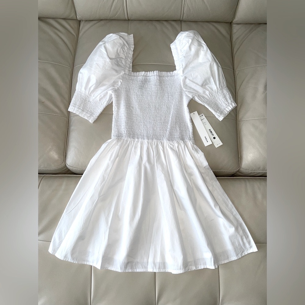 AQUA WHITE DRESS NWT 🦋🦋🦋